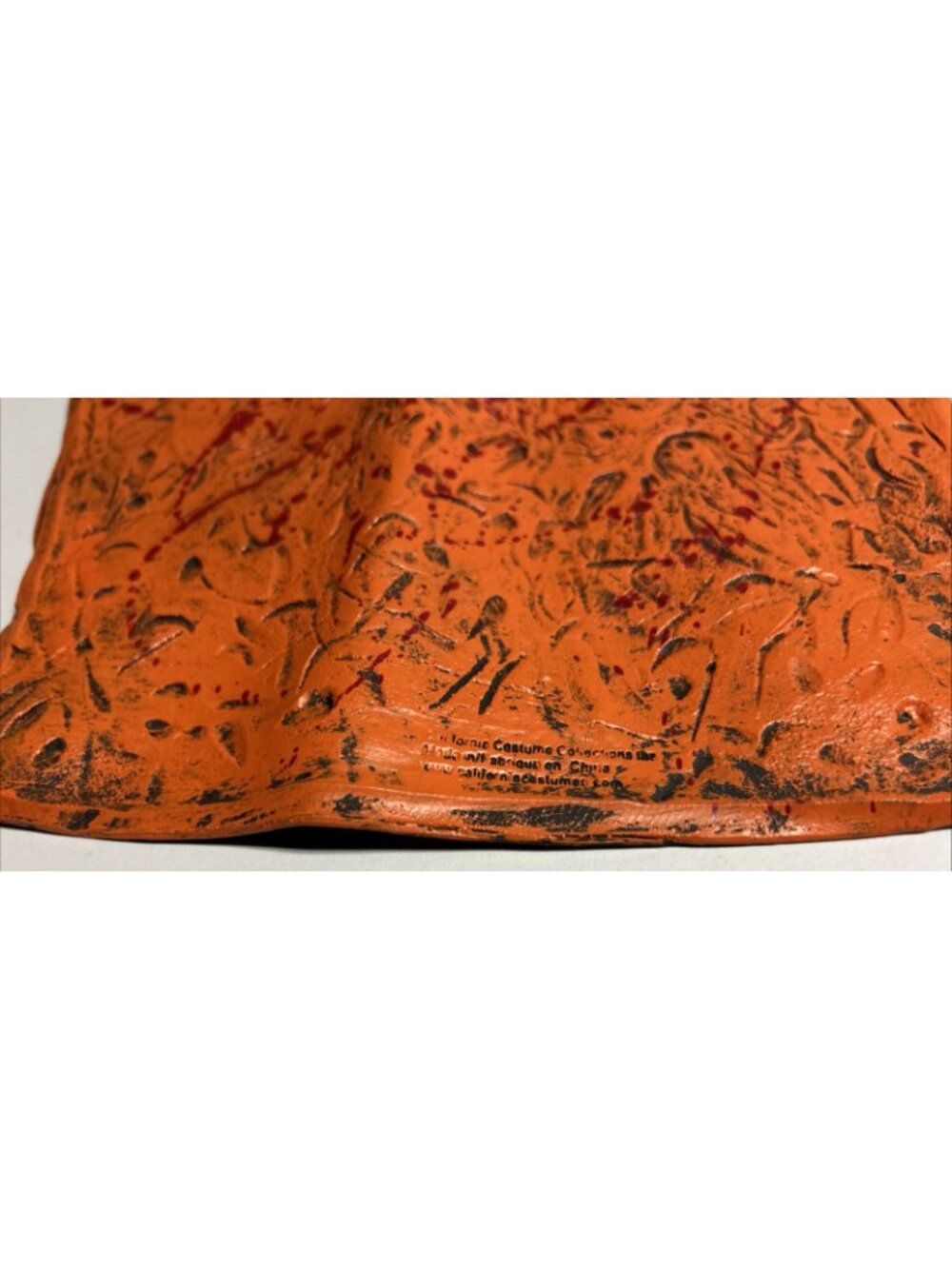 Scary Pumpkin Jack O Lantern Halloween Costume Spirit Orange Rubber Trick Treat - Picture 2 of 10